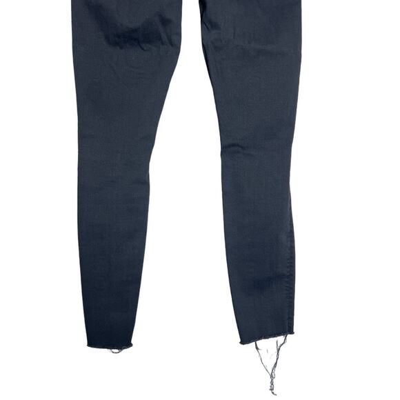 MOTHER Looker Ankle Fray Skinny Jeans SIZE 25 Guilty as Sin Black Denim - Picture 13 of 13
